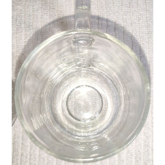 Vintage Libbey Glass Frosty Pines textured Whiskey, Coffee Mug excellent cond. - Picture 13 of 14